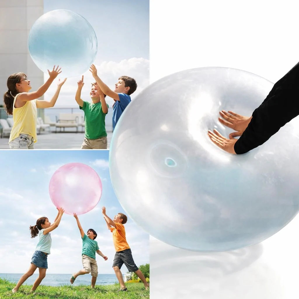 Gigantic Inflatable Play Ball | Vibrant Rubber Ball for Kids