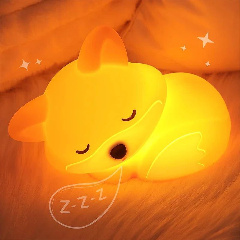 Silicone Night Lamp in Fox Shape