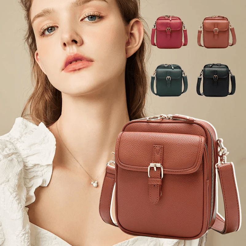 Lumiorex™ Leather Crossbody — Effortless Style and All-Day Confidence Without the Bulk