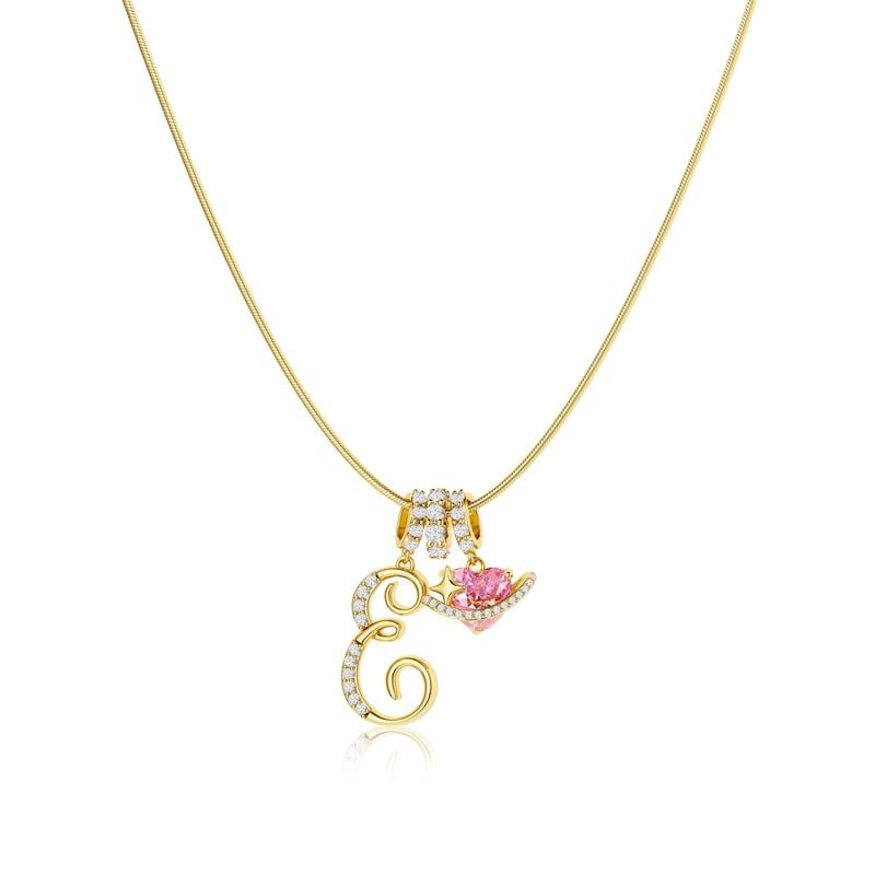 LumaraGlow™ 3-Layer Initial Necklace — Own Your Story in Dazzling Personalized Gold