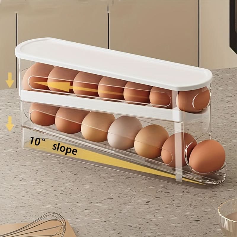 Egg Storage Container for Refrigerator – Space-Saving Kitchen Organizer