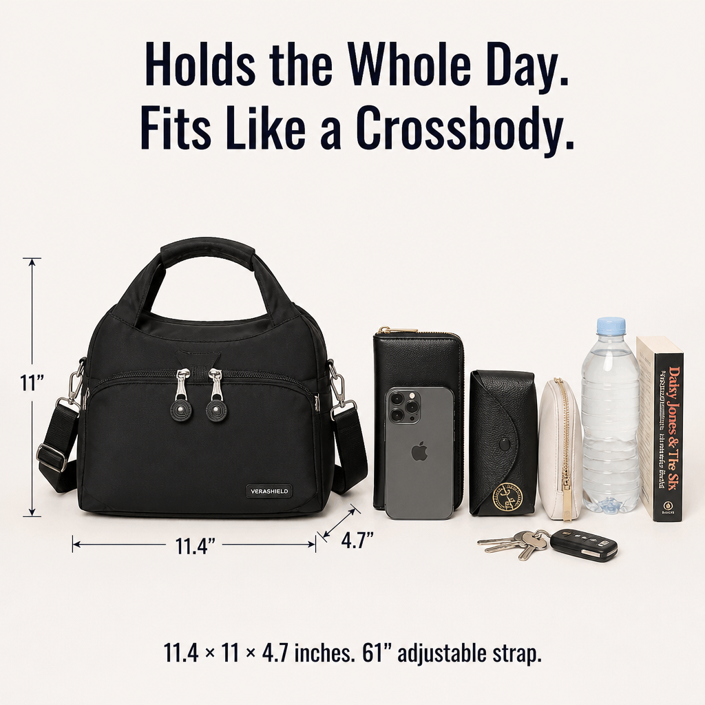 VeraShield™ — Pack Clever, Walk Light & Ditch the Pickpocket Fret