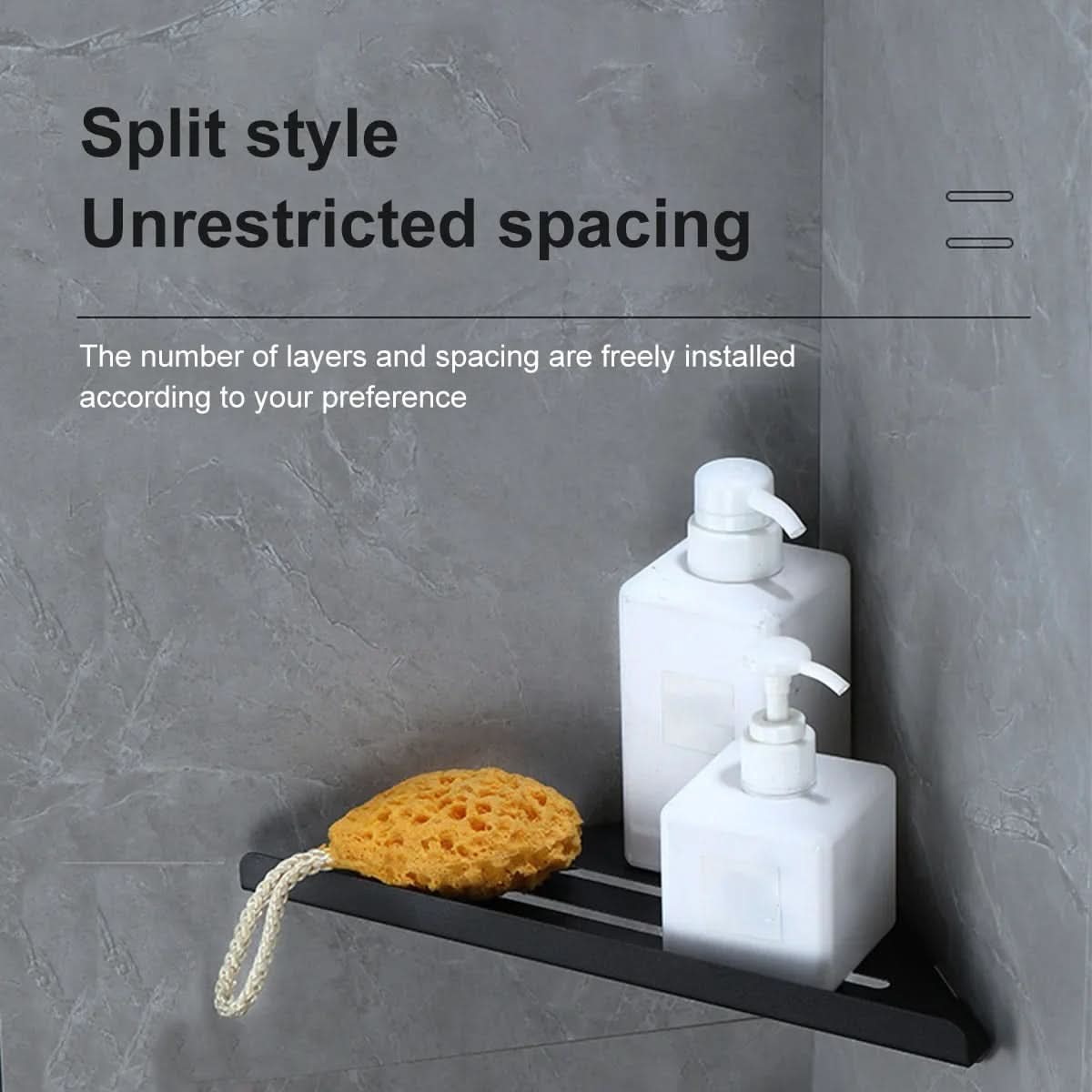 Stainless Steel Corner Shower Shelf – Organizer for Bathroom Storage