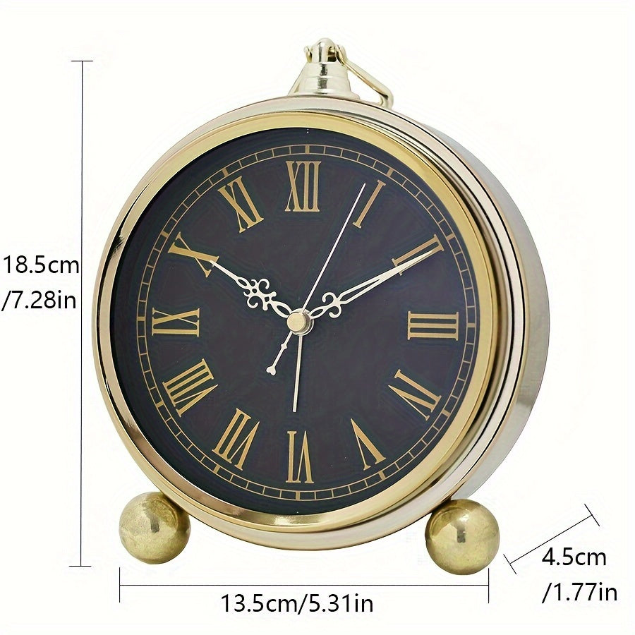 Timeless Elegance – Retro Metal Alarm Clock