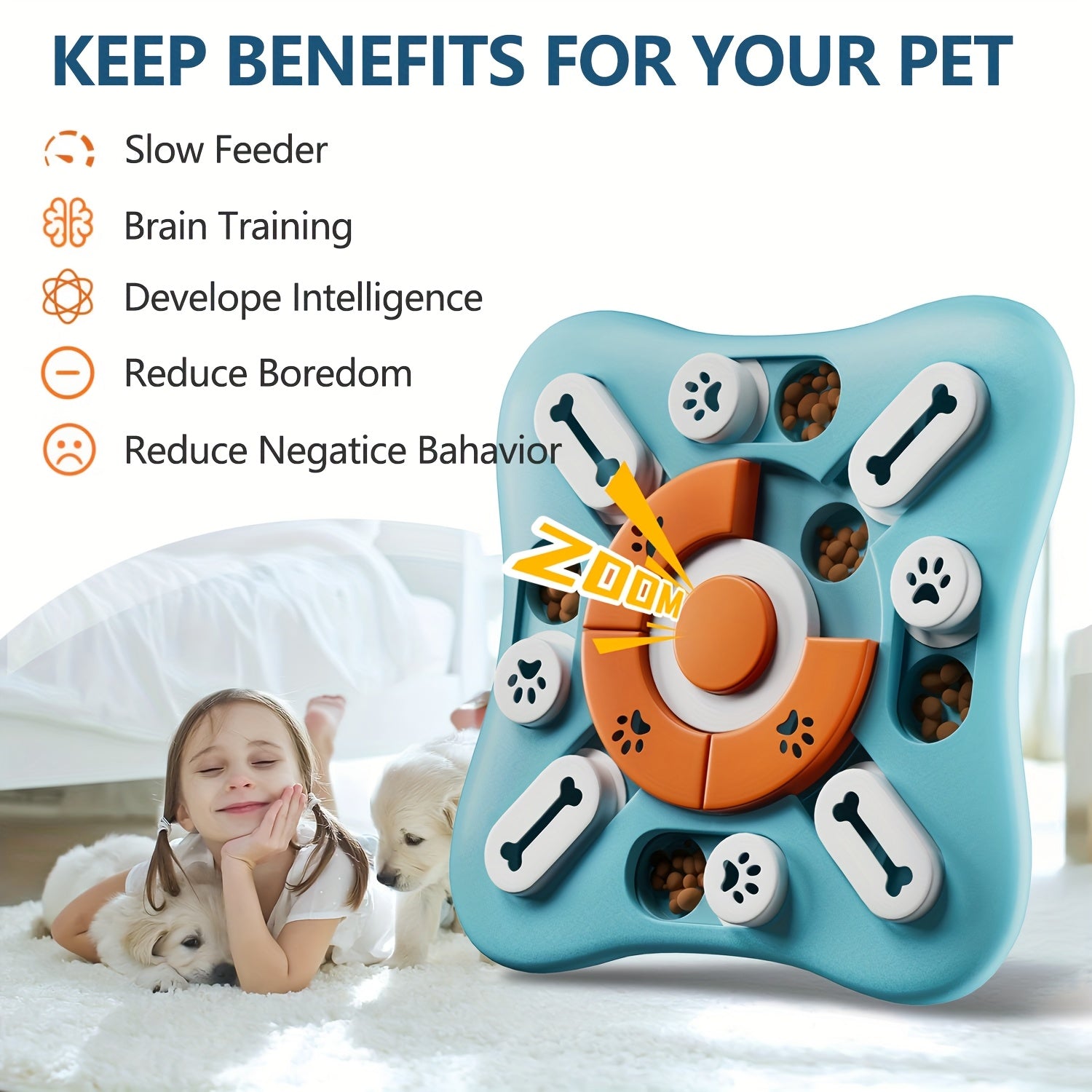 CleverCanine Puzzle Feeder – Engaging Slow Feeding Toy for Dogs