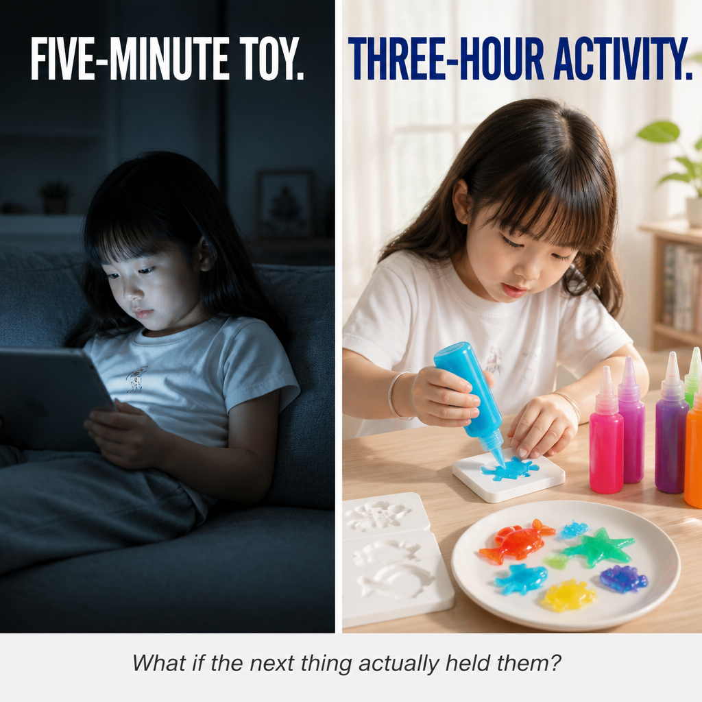 TactilGlow™ — See Colored Gel Transform Into Squishy 3D Water Critters