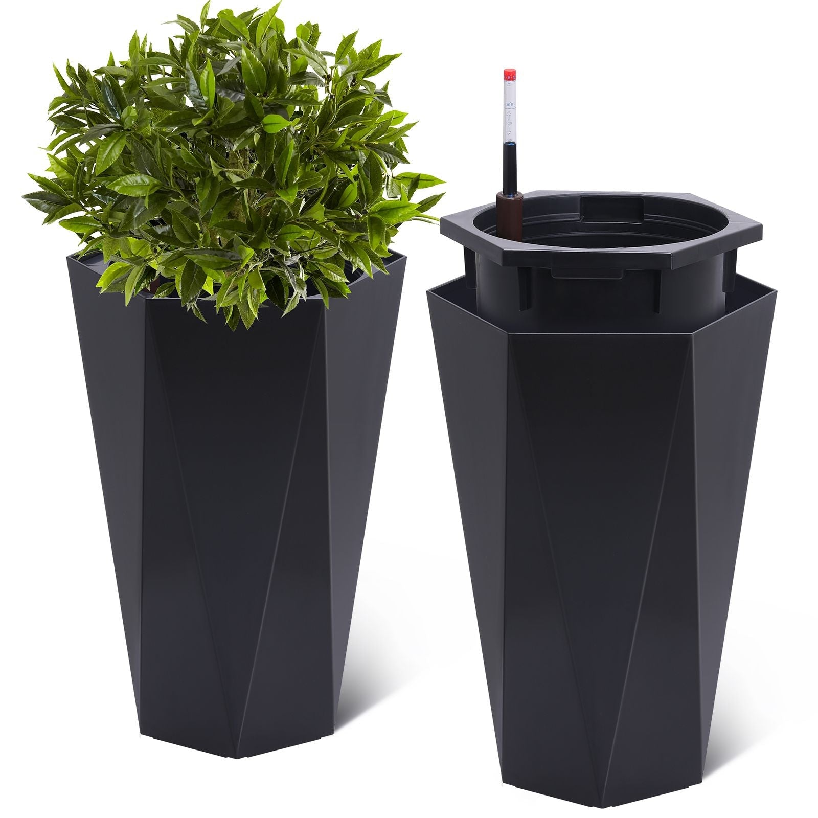 EcoGrow – Mobile Self-Watering Planter Duo