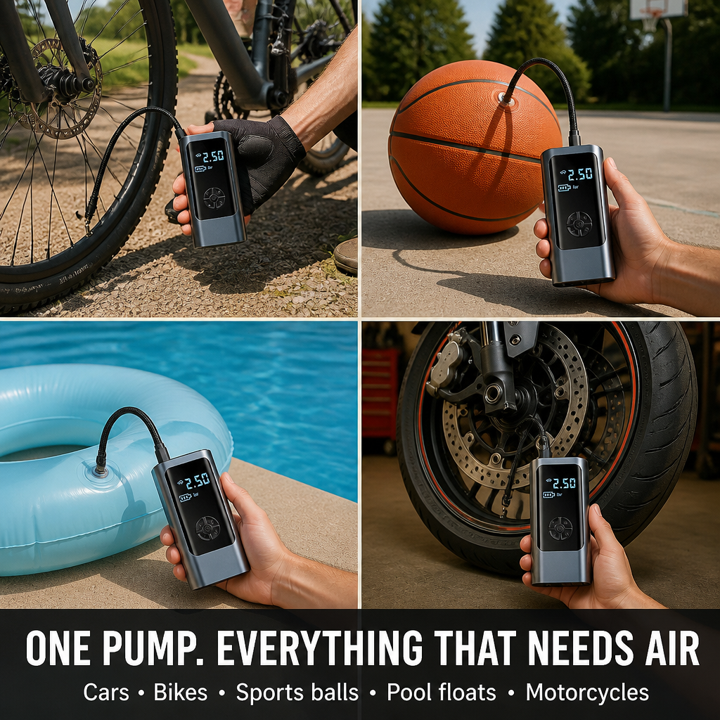AirSwift™ — Pump Tires Fast and Stress-Free, Anytime, Anywhere