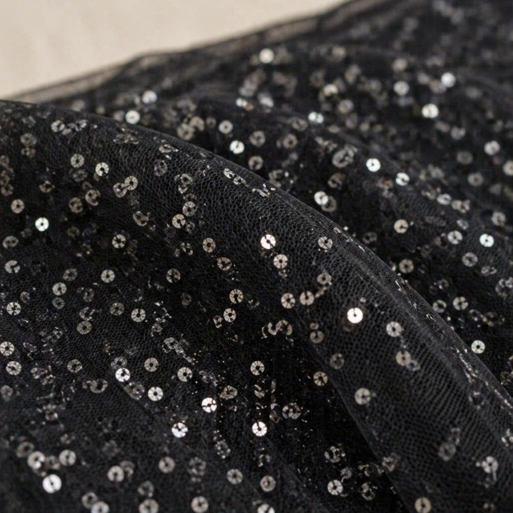 Soraya™ – Sparkling Sequin Tulle Midi Skirt & Snug Knit Sweater Set
