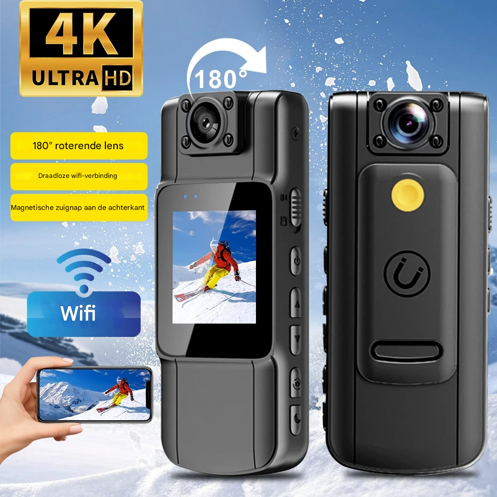 Compact Camera | Swivel Lens | 4K Video | SecureCam