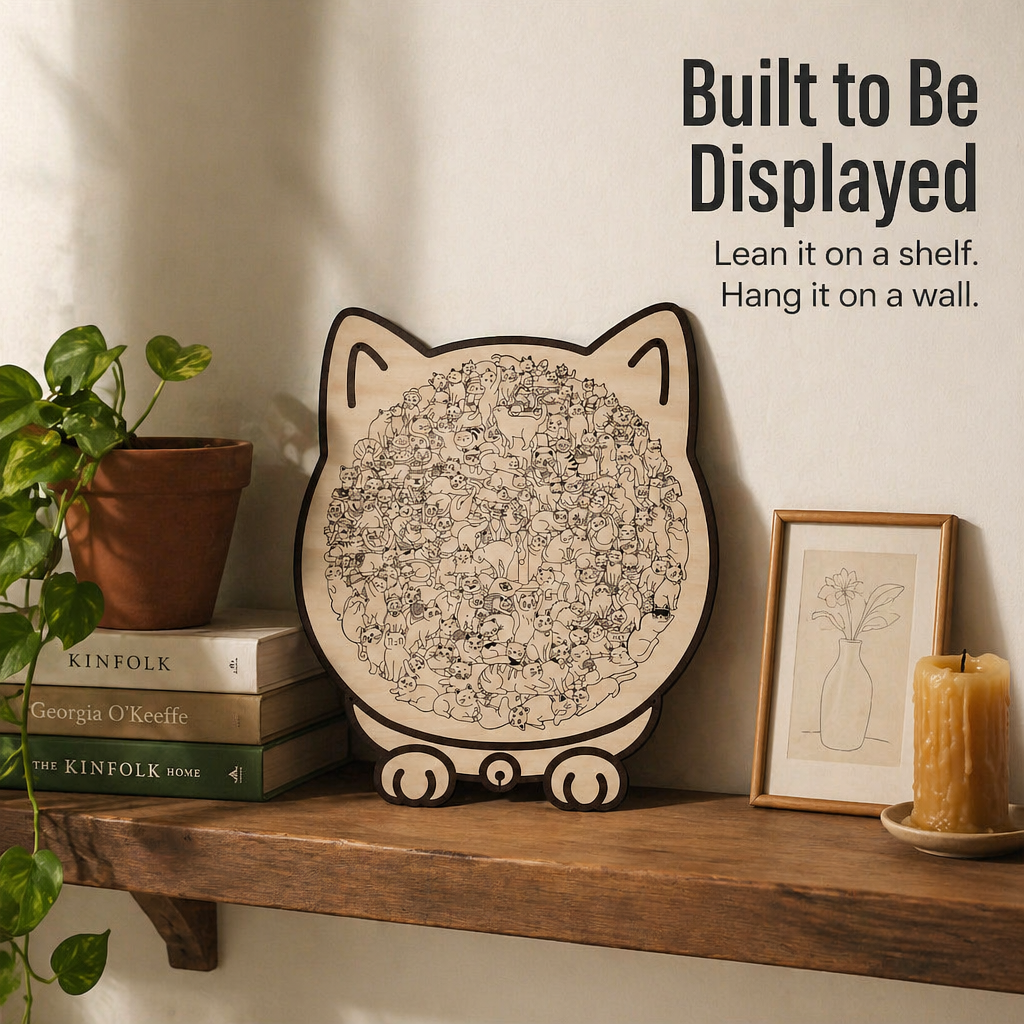 AristoCat™ — Assemble a Cat-Shaped Puzzle Ready to Hang on Your Wall