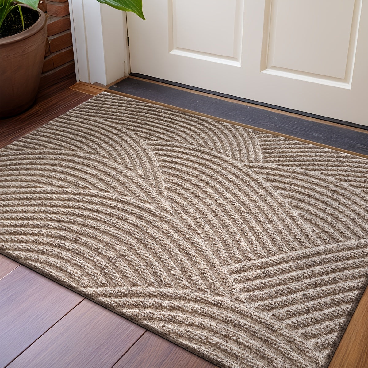 Stylish Non-Slip Geometric Entryway Mat for Your Home