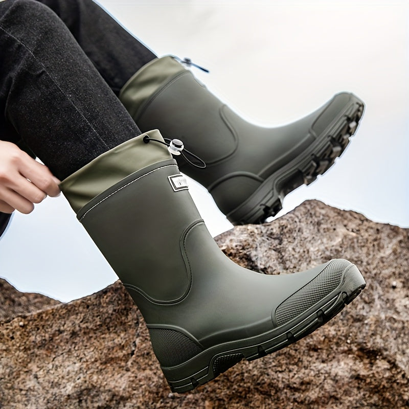 AquaGuard - Sturdy Mid-Calf Waterproof Footwear for All