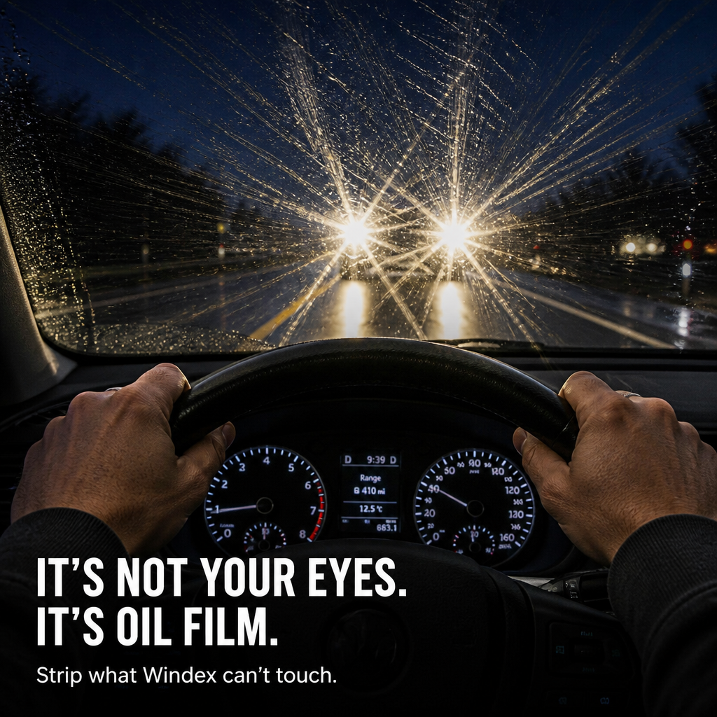 VividShield™ — Remove Invisible Oil Layer and Clear Headlight Glare for Night Vision