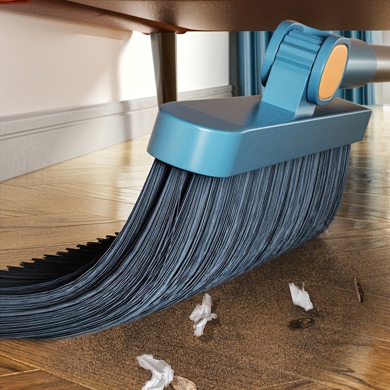 SwiftSweep Elite – Versatile Broom & Dustpan Combo with Hair Removal Teeth