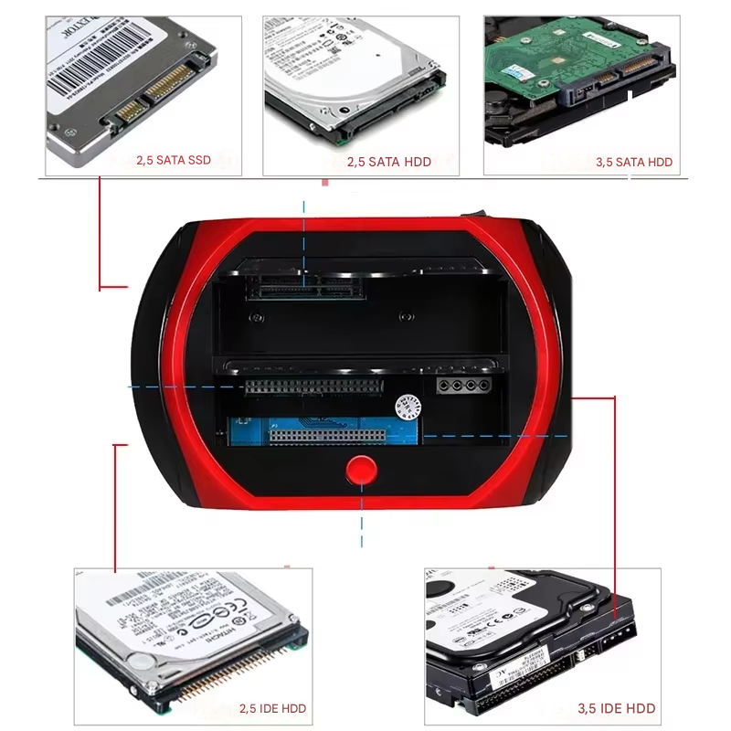 Hard Drive | Flexible Hard Drive Docking Hub | Universal IDE & SATA Dock | TotalRecovery Station