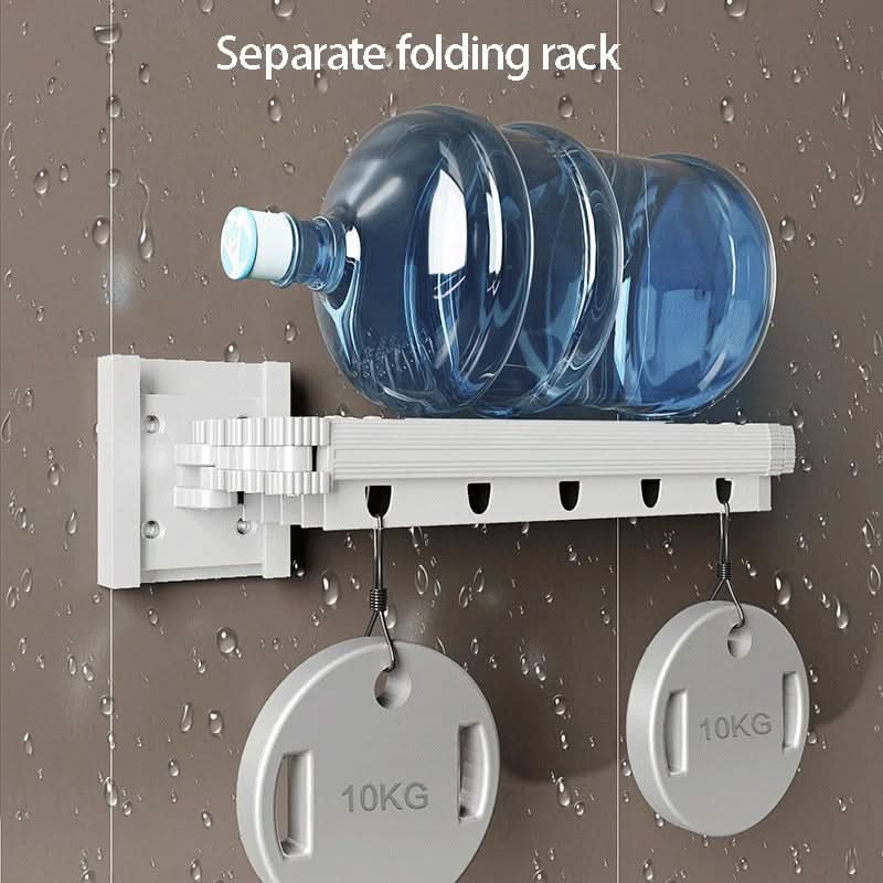 Foldable Shower Curtain Rod Divider Set