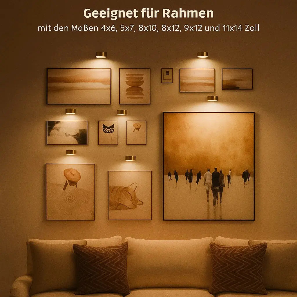Convert Any Photo Into Art – Gallery-Style Lighting Without Drills & Wireless Setup