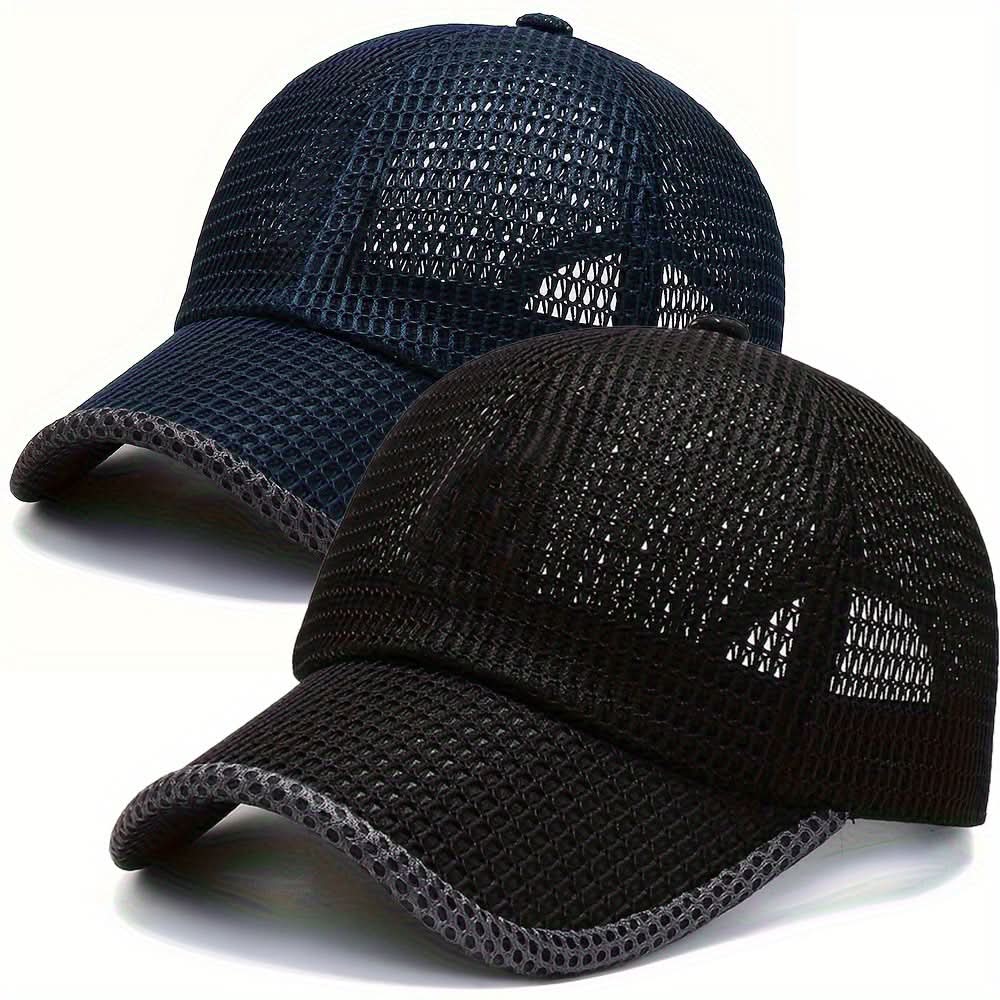 Outdoor Sun Protection Baseball Caps with Breathable Mesh Design
