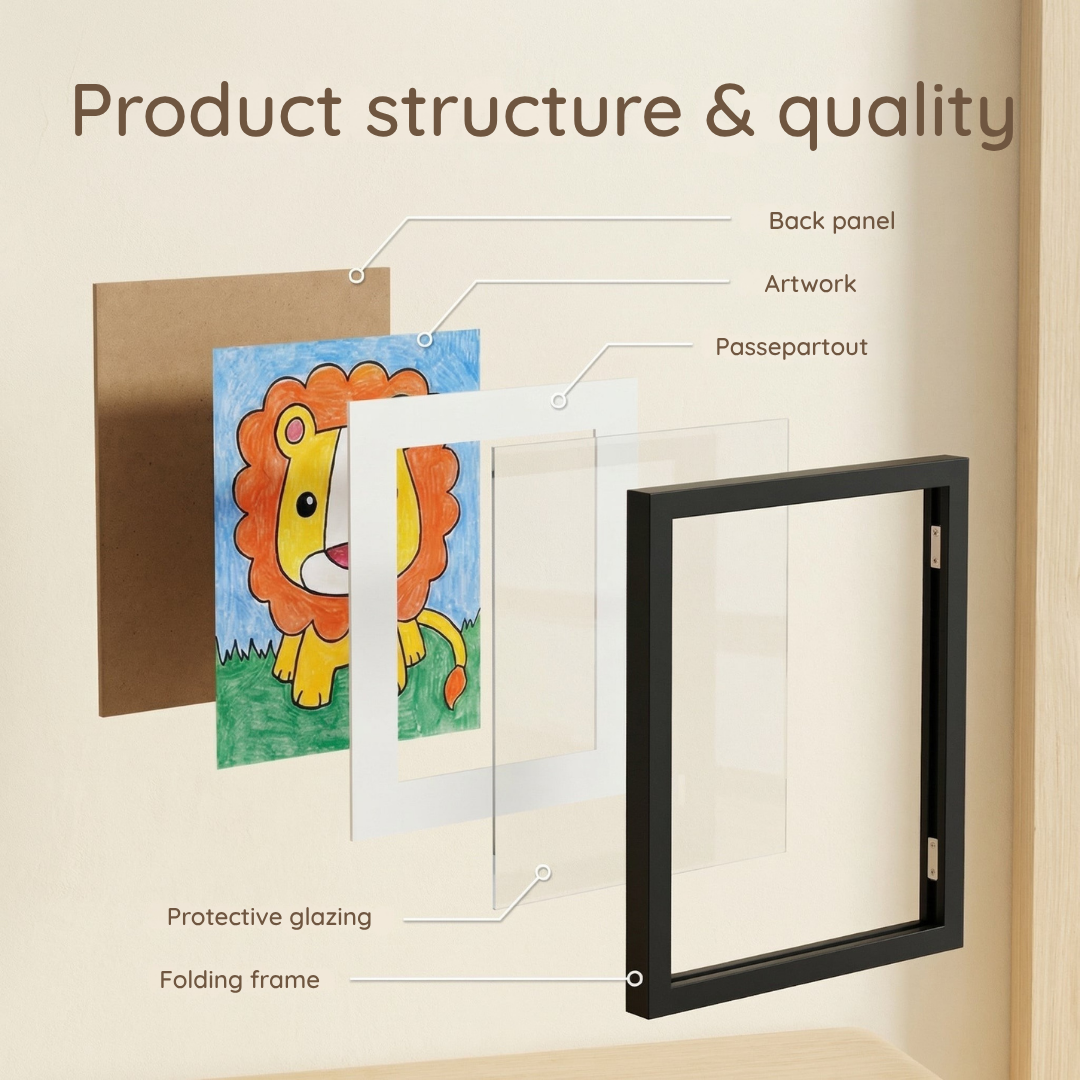 MasterFrame™ — Turn Your Child’s Artwork Into a Proud, Ever-Changing Home Gallery