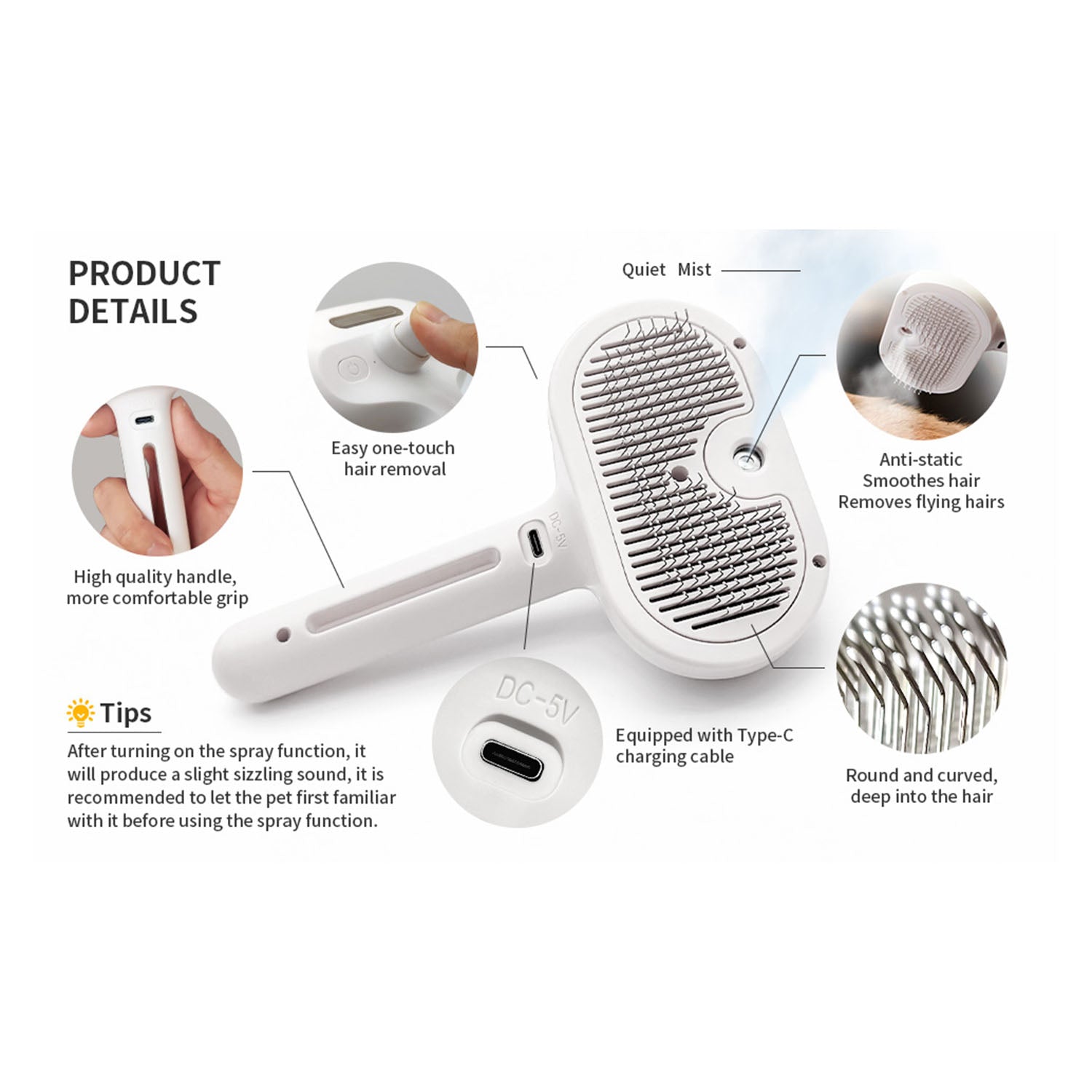 VitaPet™ SteamBrush — Transform Grooming into a Calming, Shed-Free Spa Moment