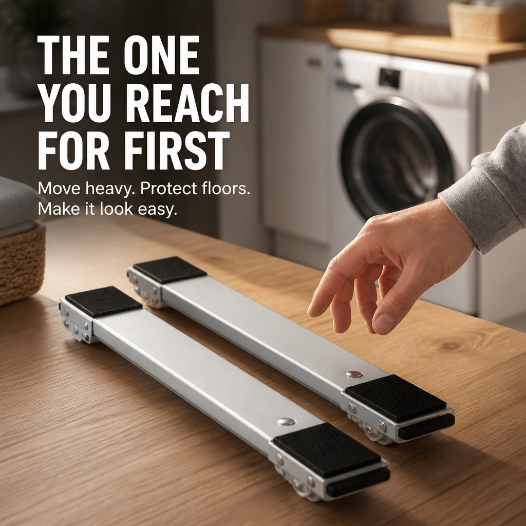 TorqueGlide™ — Move Heavy Appliances Effortlessly Without Back Pain or Floor Damage