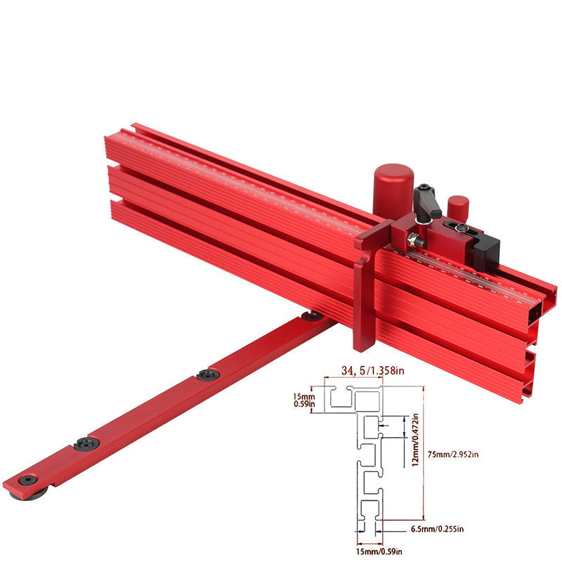 Adjustable Protractor Miter Stop – Angle Range 0° to 60°