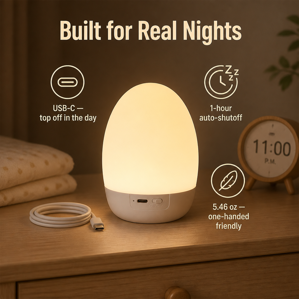 SereniNest™ — Gentle Night Feedings Without Brightening the Baby