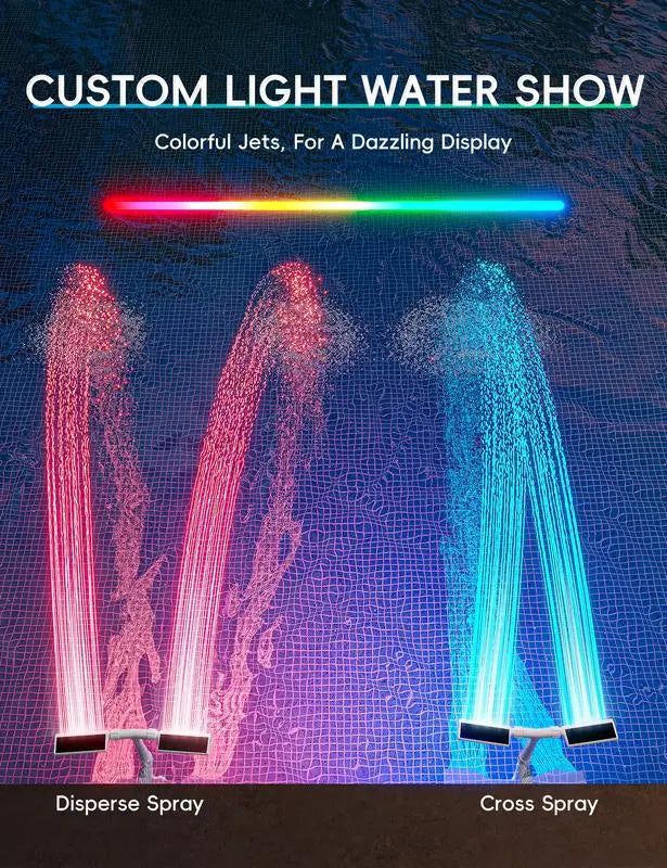 RadiantGlow™ — Turn Your Pool Into a Mesmerizing Oasis of Cool Mist and Magical Light