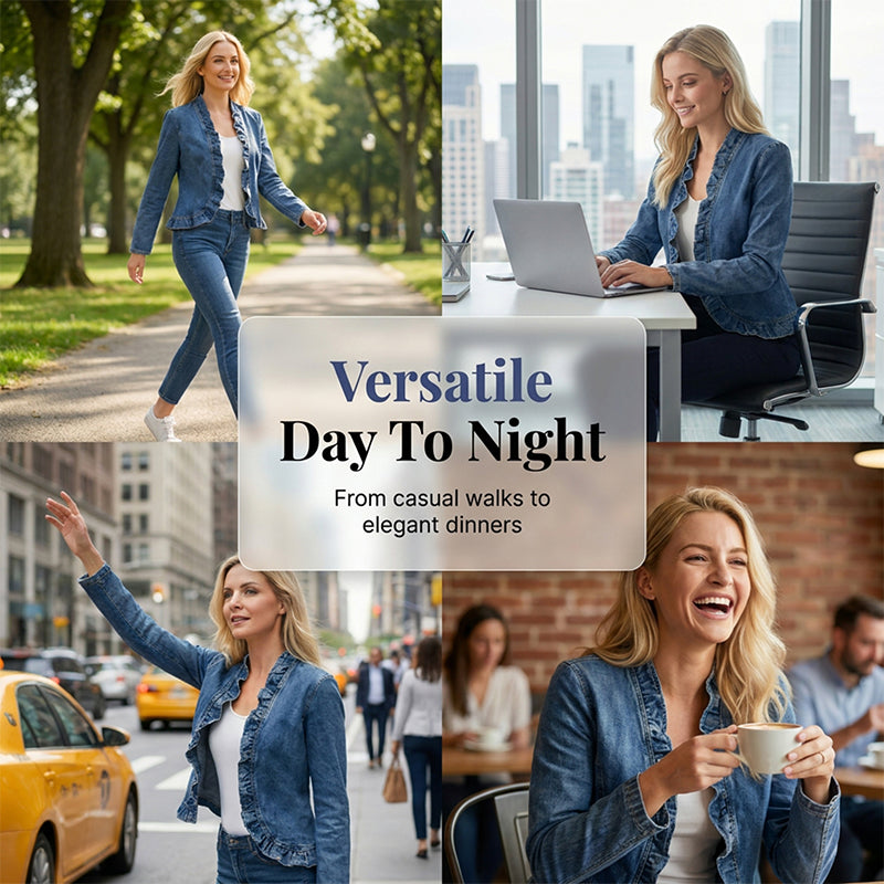 Denim Freedom Jacket™ — Effortless Style That Frees Your Body and Boosts Your Confidence