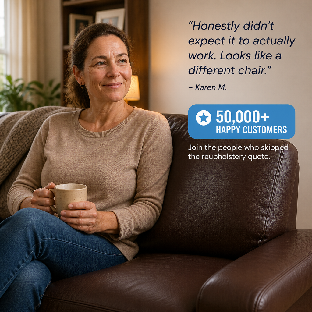 PatchPerfect™ — Conceal Peeling Sofas, Worn Auto Seats & Cracked Leather Fast