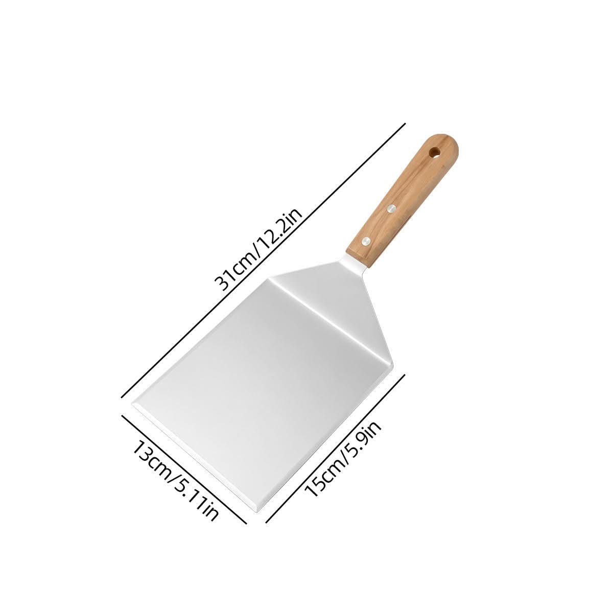 Ergonomic Steel BBQ Spatula with Durable Construction