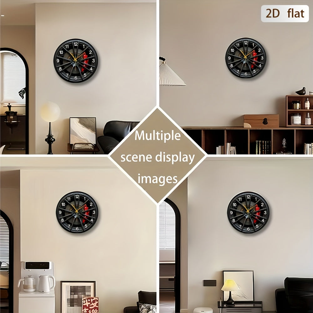 AutoChrono – Stylish 2D Wall Clock for Car Lovers