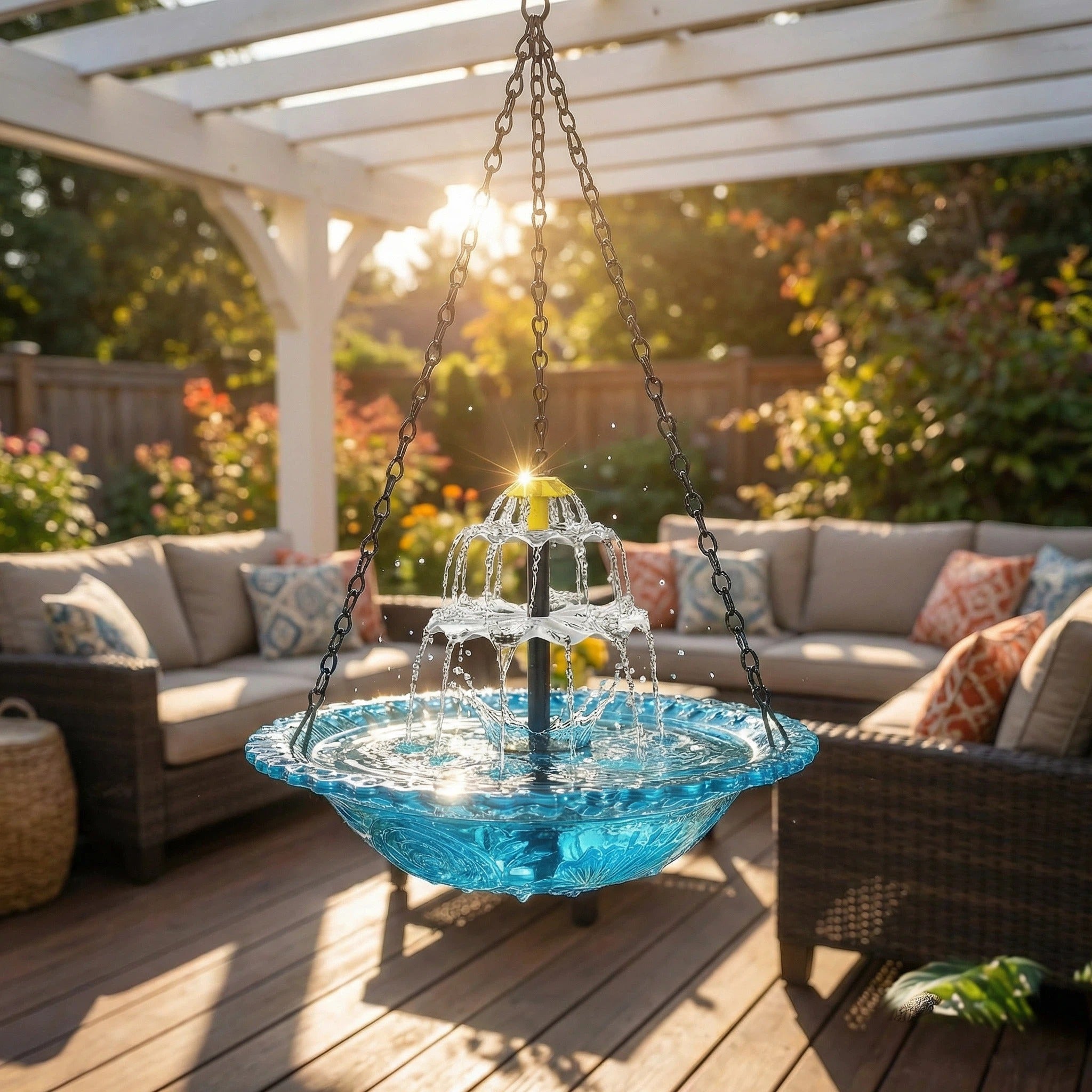 AuroraFlow™ — Transform Your Garden into a Sunlit Haven of Serenity and Birdsong
