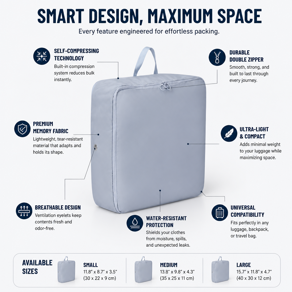 SpaceSavvy™ Pro — Crush Clutter, Unleash Freedom, Pack Like a Pro