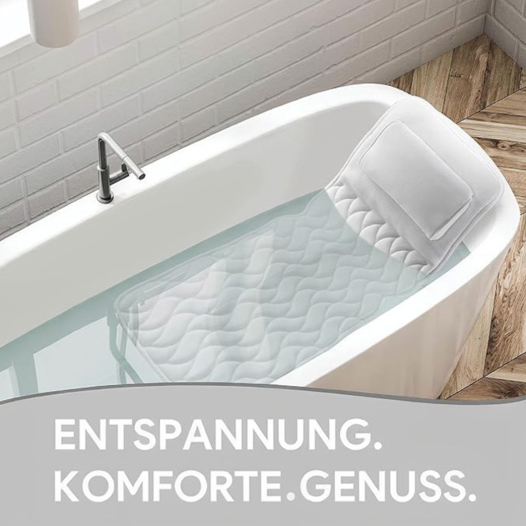 Ultimate Comfort Bath Pillow | Ergonomic Design for Relaxation