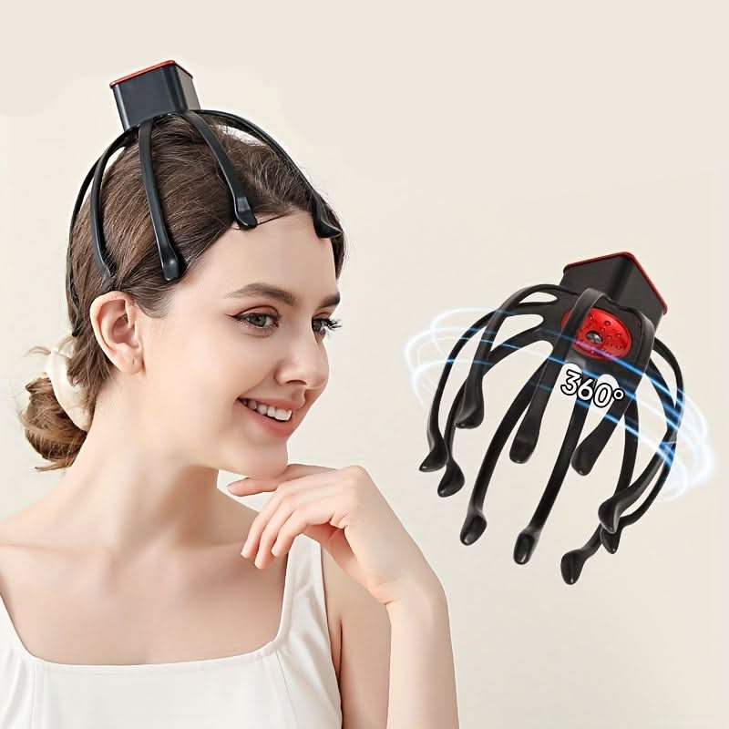 Electric Scalp Massager with Octopus Claw Design for Relaxation and Vibration