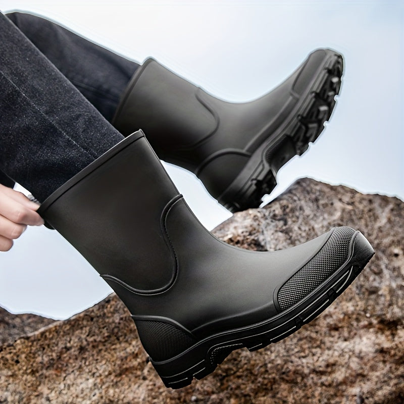 AquaGuard - Sturdy Mid-Calf Waterproof Footwear for All
