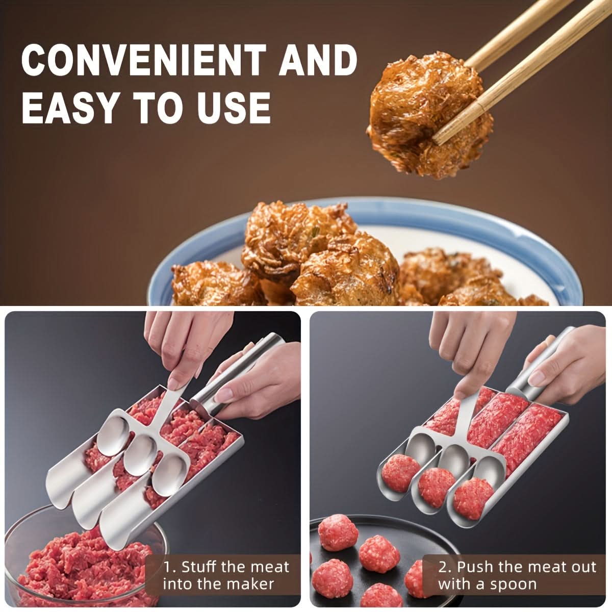 Stainless Steel Mold Tool for Making Meatballs