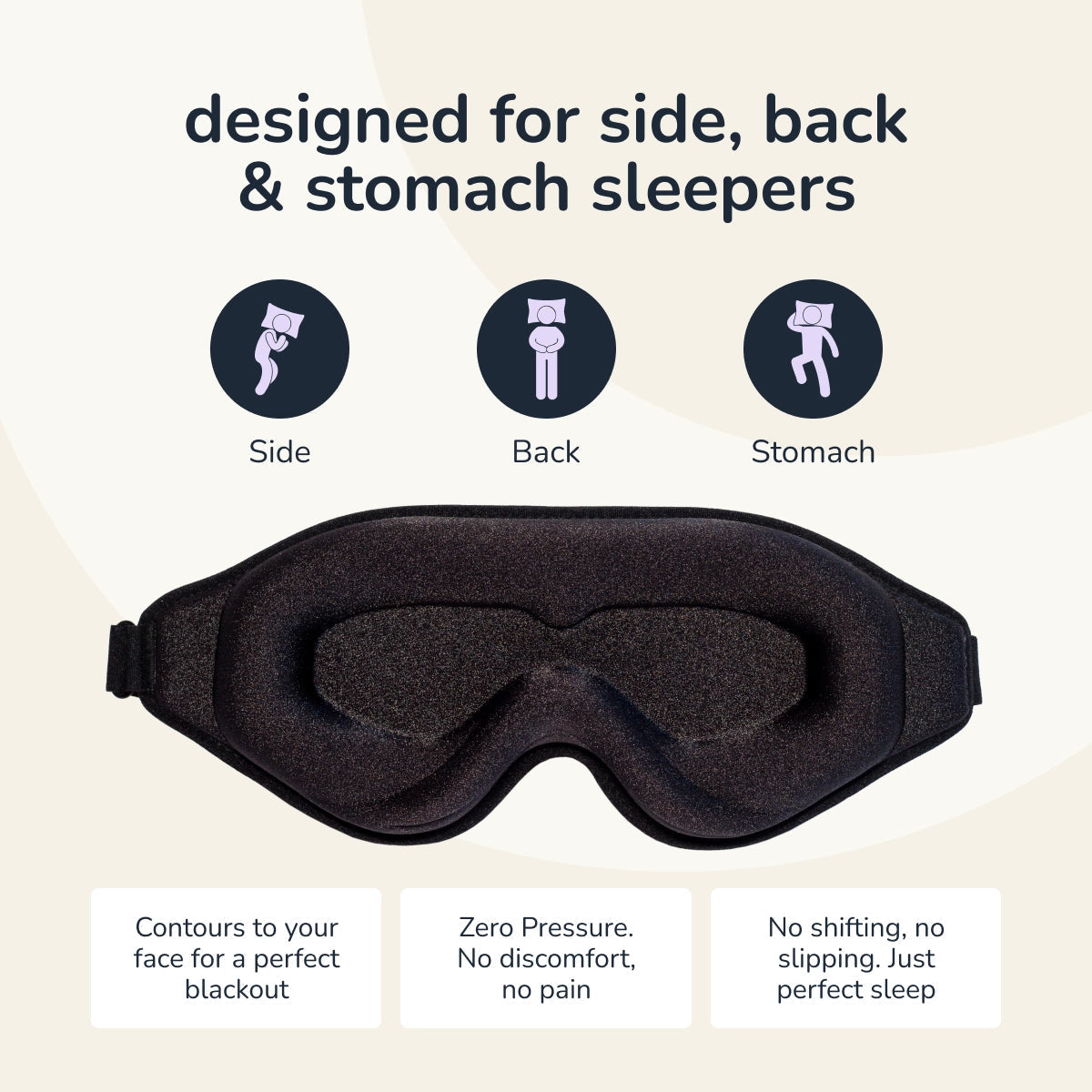 Lightproof 3D Eye Contouring Sleep Mask
