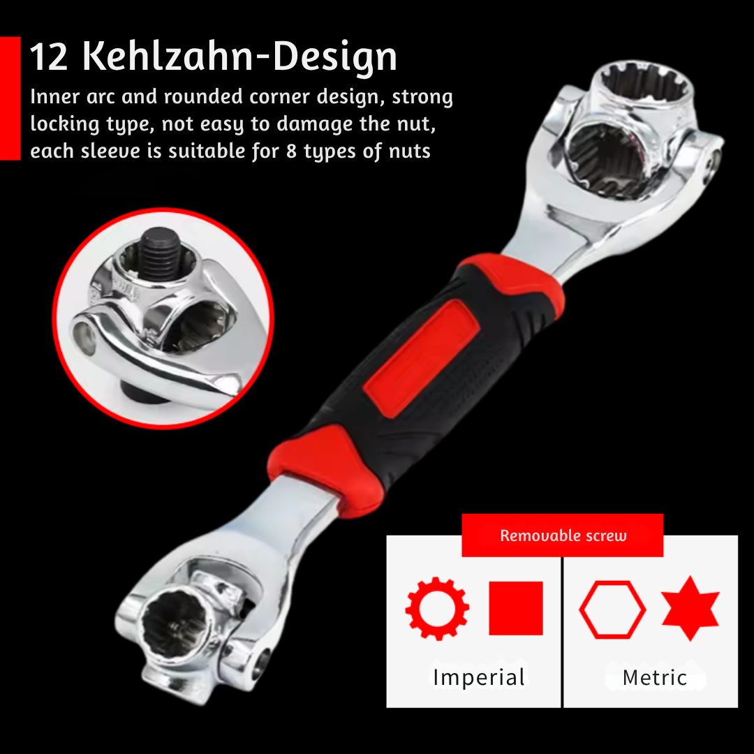 TitanGrip™ 48-IN-1 Multi-Wrench — Command Every Bolt with Effortless Power and Precision