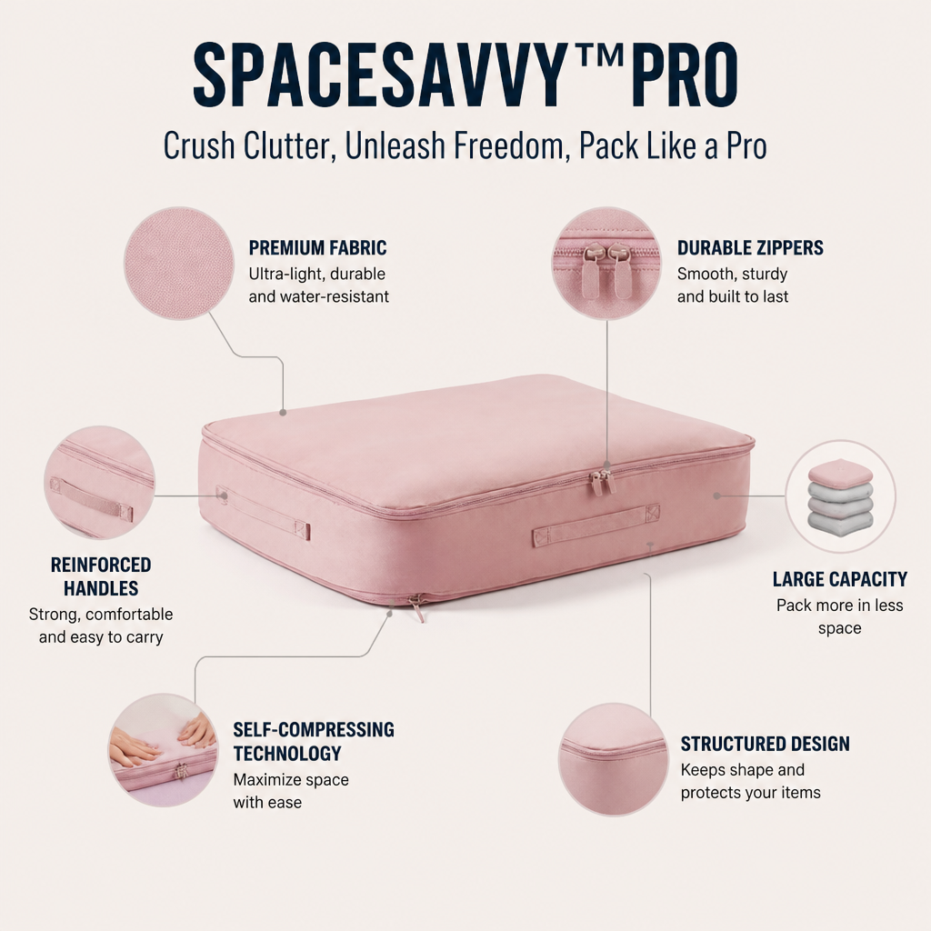 SpaceSavvy™ Pro — Crush Clutter, Unleash Freedom, Pack Like a Pro