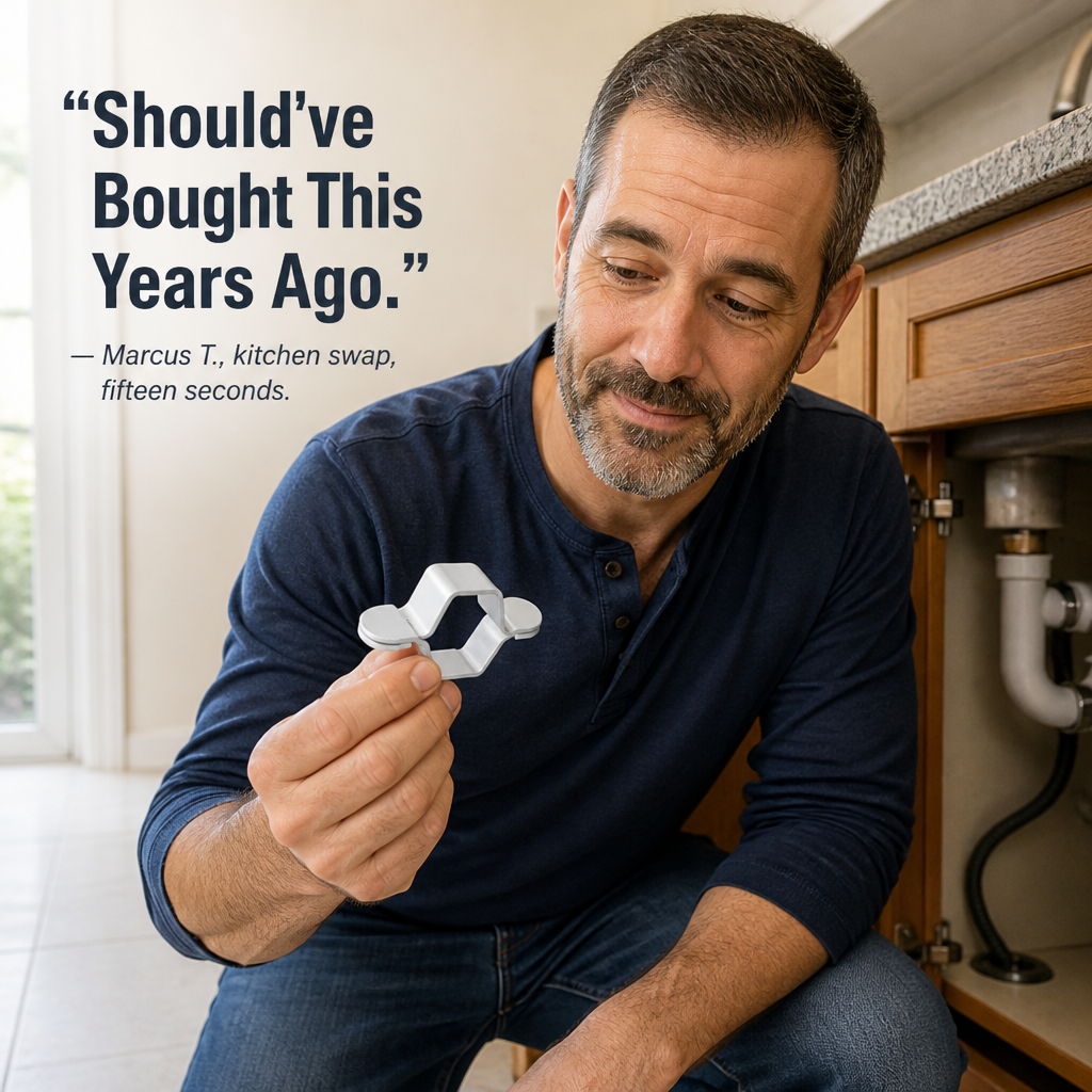 PowerGrip™ — Spin Around Supply Lines, Twist Off Stuck Faucet Nuts Quick