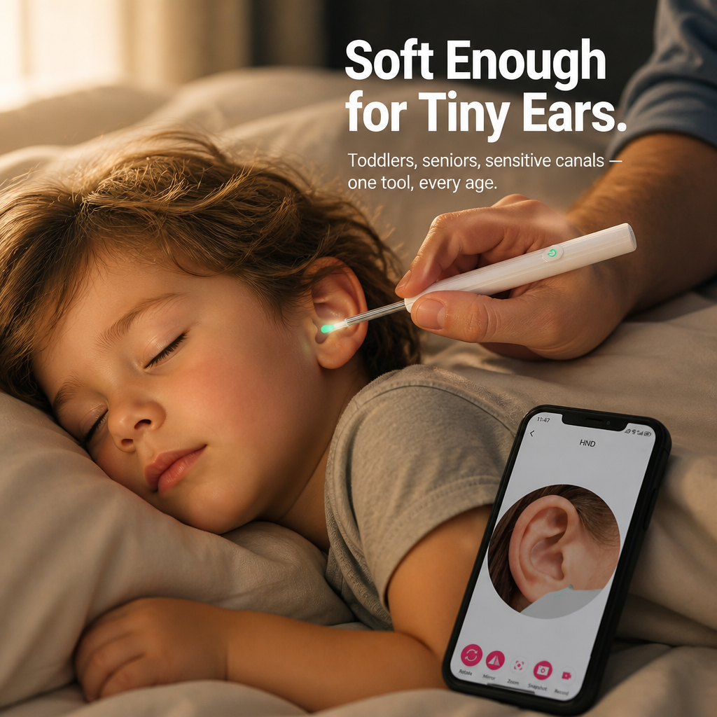 ClearWave™ — View Inside Your Ear and Remove Wax Without Pushing It Further