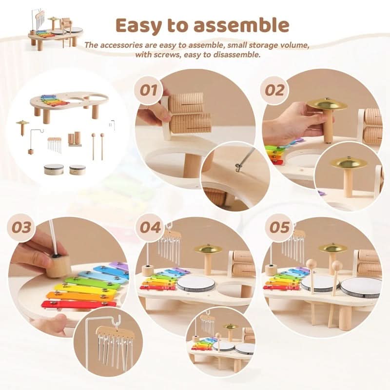 Enchanting Wooden Music Toy Collection for Young Explorers