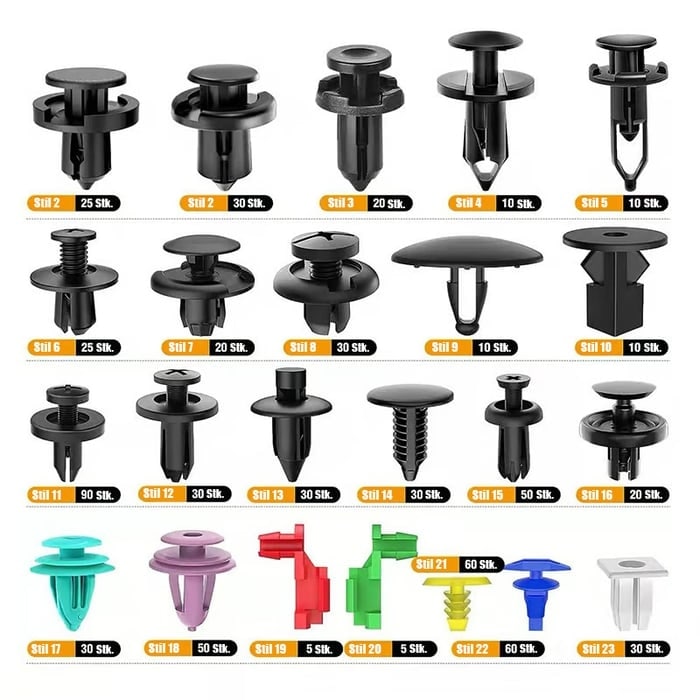 Universal Auto Fastener Kit | Durable Clips for Vehicle Repairs