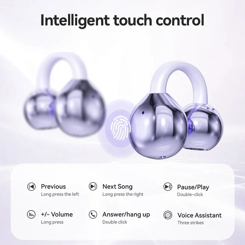SonicAura™ Ear Clips — Unleash Vibrant Sound with Featherlight, All-Day Freedom