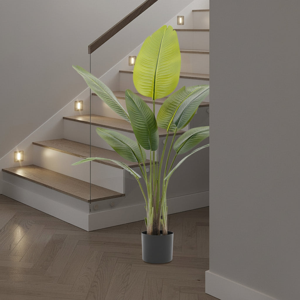 Vibrant Greenery Duo – Lifelike Artificial Banana Trees