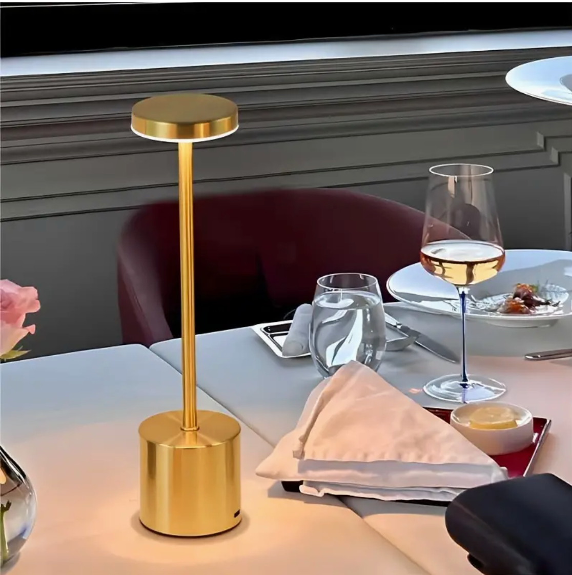 LumiShine - LED Desk Lamp USB Rechargeable Wireless with 3 Color Modes