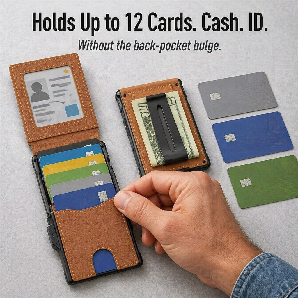 StealthEdge™ — Slim Down Your Carry, Stop RFID Theft & Locate It With AirTag
